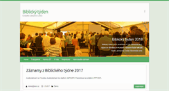 Desktop Screenshot of biblickytyden.cz