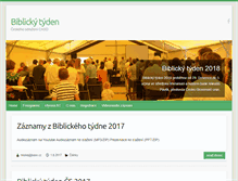 Tablet Screenshot of biblickytyden.cz